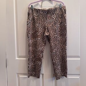 Chico's Leopard-Print Leggings in Blush and Black